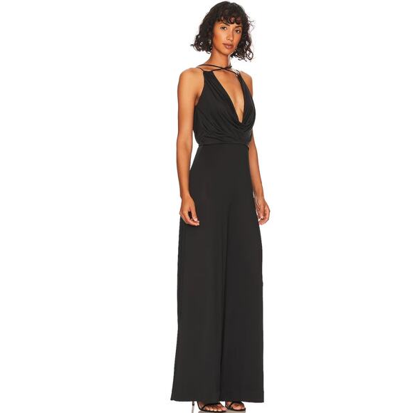 L'Academie Torin Jumpsuit in Black NWT Size Medium - Picture 2 of 3